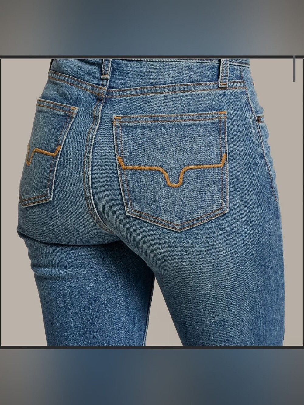 Jennifer Ultra High Rise Flare Jean Kimes Ranch SIZE 00/34 In Like New Condition